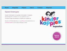 Tablet Screenshot of kapsalonkinderkoppies.nl